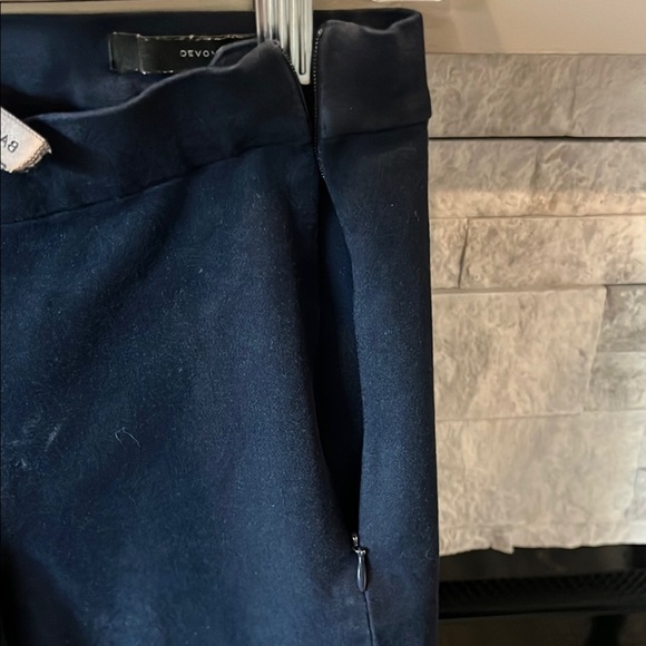 Banana Republic Navy cropped pants size zipper size 4 - Picture 5 of 10